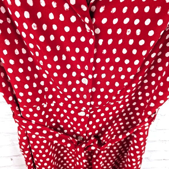 A New Day Retro Red/White Polka Dot Dress - Small - Picture 3 of 7